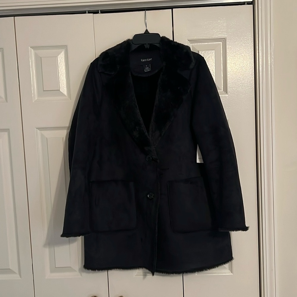 Karen Kane Black Teddy Jacket NWT Cozy Chic Style